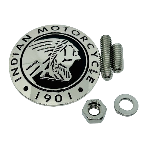 Indian Motorcycle LARGE headdress concho - 2" Indian Motorcycle badge - Indian Motorcycle medallion