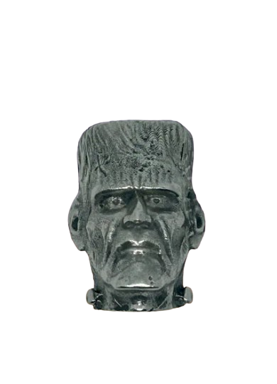 Frankenstein's Monster License Plate Bolt - Custom Pewter Automotive Accessories