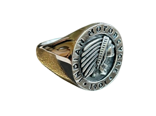 Indian Motorcycle Ring made of Stainless Steel - Size 10 only - Indian Riders Silver ring - IMRG ring - Indian Motorcycle collectible
