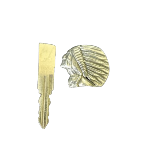 Indian Motorcycle key topper - Indian key top - Indian riders pewter keytag - Indian riders key - Pewter key top Indian Chief - IMRG key top
