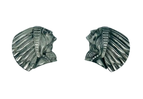 Indian Motorcycle Headdress Design License plate bolts - Indian custom bolt heads - Indian Motorcycle decor bolts - PRICE PER PIECE - imrg -