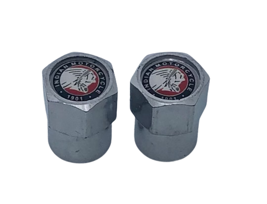 Indian Motorcycle Tire Valve stem cap covers - Indian cap tops - Indian tire caps - IMRG valve caps - Indian Motorcycle Riders accessories
