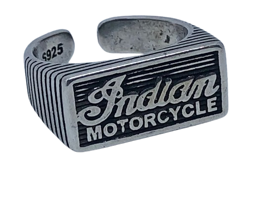 Indian Motorcycle ring - Silver Indian riders ring - Indian Jewelry - Indian Motorcycle silver ring - IMRG Ring - Bikers ring .925 stamp