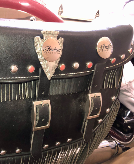 Indian Motorcycle Arrowhead Seat Bolt Cover - arrowhead ONLY - Indian arrow design concho NEW design