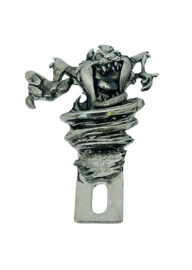 Tasmanian Devil License Plate Topper - Tax plate topper - Hot Rod plate top - Pewter Tas plate topper - Hot Rod accessory