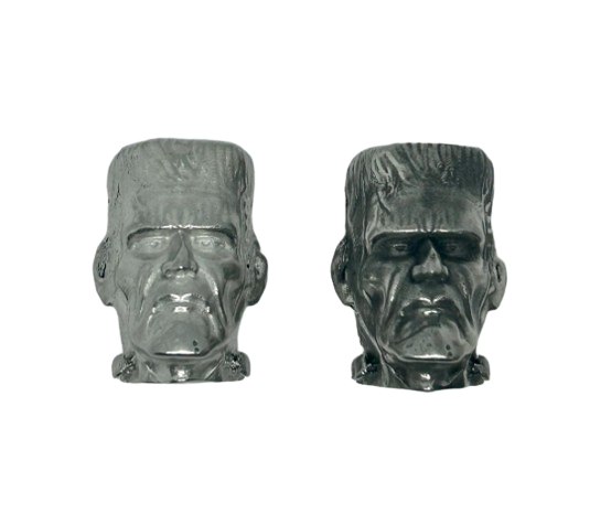 Frankenstein's Monster License Plate Bolt - Custom Pewter Automotive Accessories