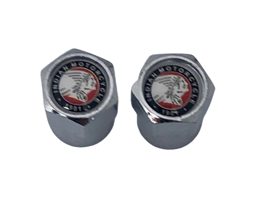 Indian Motorcycle Tire Valve stem cap covers - Indian cap tops - Indian tire caps - IMRG valve caps - Indian Motorcycle Riders accessories