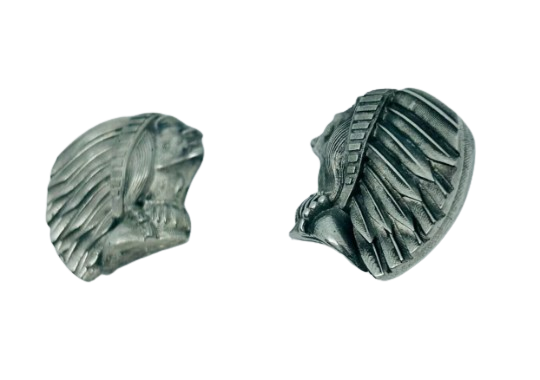 Indian Motorcycle Headdress Design License plate bolts - Indian custom bolt heads - Indian Motorcycle decor bolts - PRICE PER PIECE - imrg -