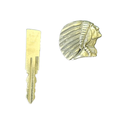 Indian Motorcycle key topper - Indian key top - Indian riders pewter keytag - Indian riders key - Pewter key top Indian Chief - IMRG key top