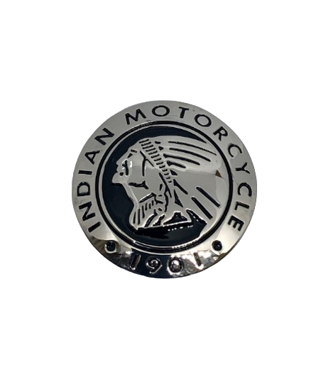 Indian Motorcycle Headdress Concho - LEFT FACING - Indian Motorcycle metal badge - Indian Bling