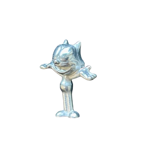 Pewter Felix the cat pin