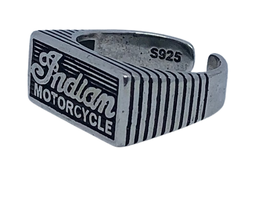 Indian Motorcycle ring - Silver Indian riders ring - Indian Jewelry - Indian Motorcycle silver ring - IMRG Ring - Bikers ring .925 stamp