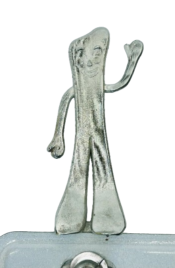 Pewter Gumby license plate top