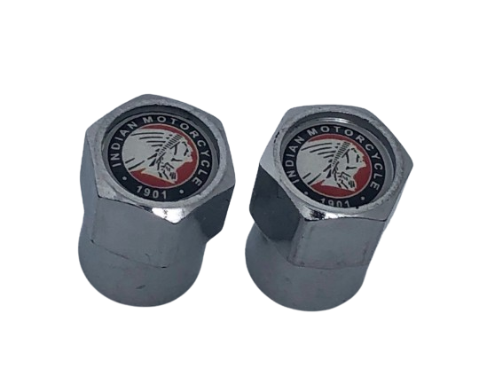 Indian Motorcycle Tire Valve stem cap covers - Indian cap tops - Indian tire caps - IMRG valve caps - Indian Motorcycle Riders accessories