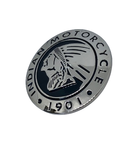 Indian Motorcycle Headdress Concho - LEFT FACING - Indian Motorcycle metal badge - Indian Bling