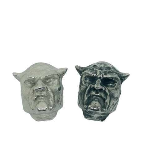 Devil head license plate bolt - decorative devil bolt cover - Motorcycle license plate bolt - Pewter license plate bolt - sold per piece