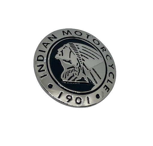 Indian Motorcycle Headdress Concho - LEFT FACING - Indian Motorcycle metal badge - Indian Bling