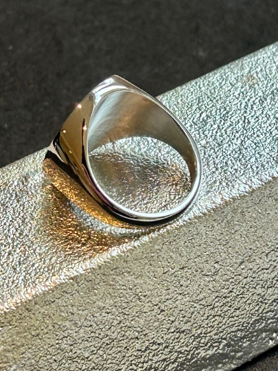 Indian Motorcycle Ring made of Stainless Steel - Size 10 only - Indian Riders Silver ring - IMRG ring - Indian Motorcycle collectible