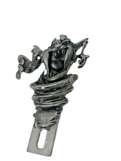 Tasmanian Devil License Plate Topper - Tax plate topper - Hot Rod plate top - Pewter Tas plate topper - Hot Rod accessory