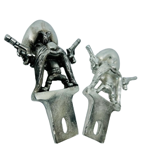 Yosemite Sam License Plate Topper - Looney Tunes - Custom Pewter Hot Rod Accessories