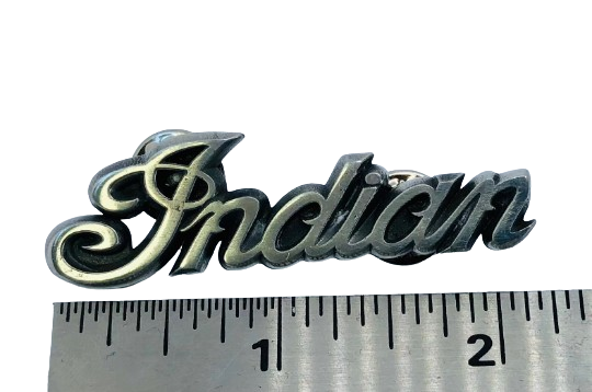 Indian Motorcycle 3D lapel pin - solid pewter Indian riders lapel pin - Vintage style Indian badge - Indian riders pin