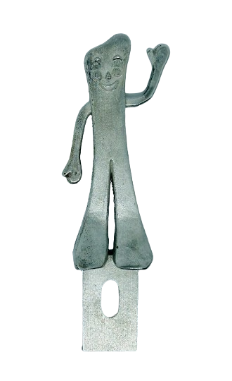 Gumby Plate topper - pewter gummy collectible