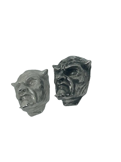 Devil head license plate bolt - decorative devil bolt cover - Motorcycle license plate bolt - Pewter license plate bolt - sold per piece