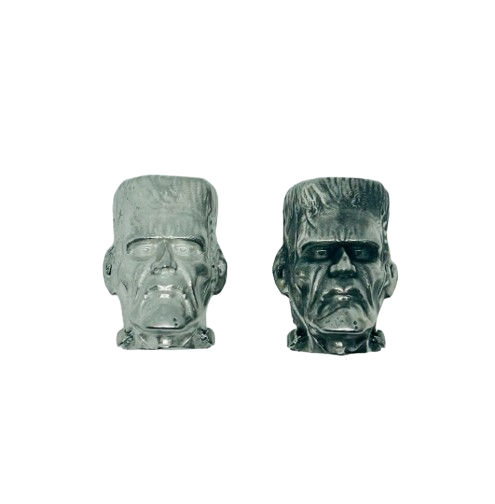Frankenstein's Monster License Plate Bolt - Custom Pewter Automotive Accessories