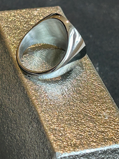 Indian Motorcycle Ring made of Stainless Steel - Size 10 only - Indian Riders Silver ring - IMRG ring - Indian Motorcycle collectible