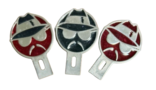 Lowrider Man Cholo Chicano Culture Pewter License Plate Topper - Handmade Collectible
