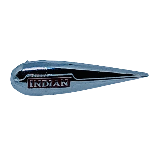 Indian Motorcycle Chrome Lapel Pin - 1941-42 tank badge tribute pin - Indian Motorcycle pin - Indian Badge - Indian riders pin