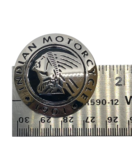Indian Motorcycle Headdress Concho - LEFT FACING - Indian Motorcycle metal badge - Indian Bling