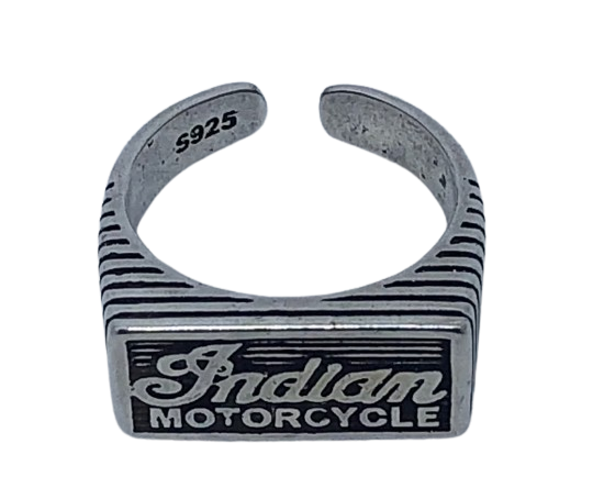 Indian Motorcycle ring - Silver Indian riders ring - Indian Jewelry - Indian Motorcycle silver ring - IMRG Ring - Bikers ring .925 stamp