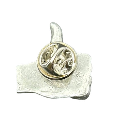 Thumbs Up Lapel Pin - Positive Thinking Pewter Badge