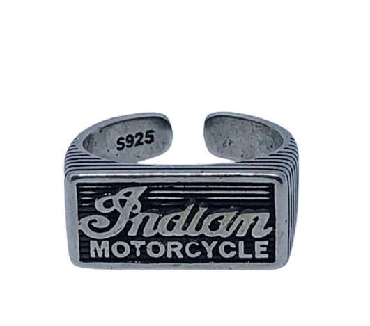 Indian Motorcycle ring - Silver Indian riders ring - Indian Jewelry - Indian Motorcycle silver ring - IMRG Ring - Bikers ring .925 stamp