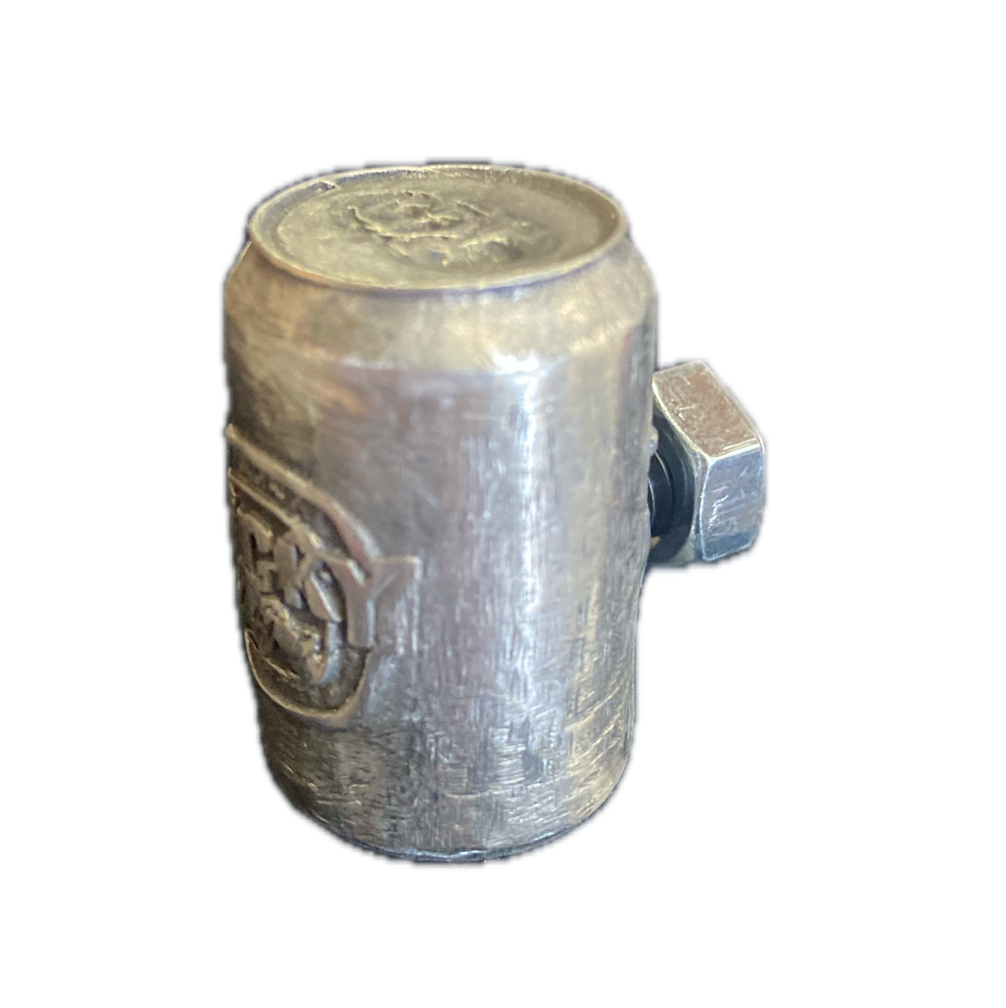 Pewter Beer Can Licence Plate Bolts -- Budweiser, Pabst Blue Ribbon, Lucky Larger -- Car, Truck and Trailer Accessories