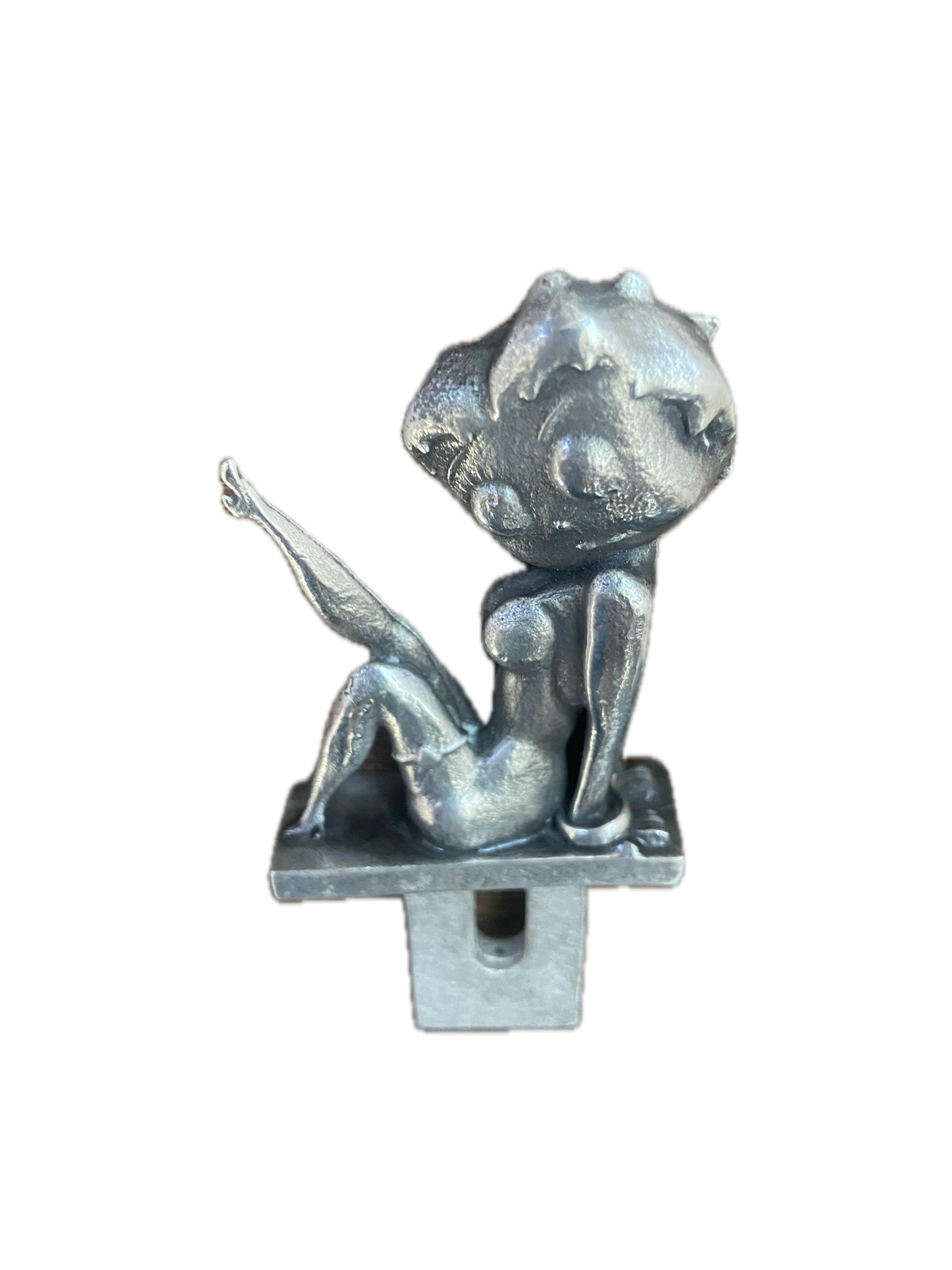 Betty Boop Licence Plate Topper -- Solid Pewter Pin Up Girl