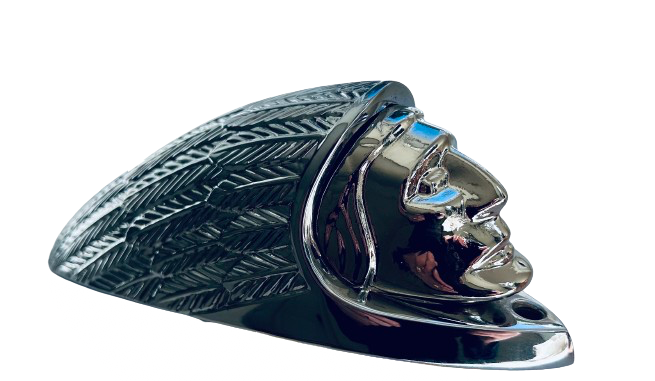 Indian Motorcycle plated light inserts - Chrome front light insert, Chrome, copper or gold light insert