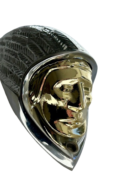 Indian Motorcycle plated light inserts - Chrome front light insert, Chrome, copper or gold light insert