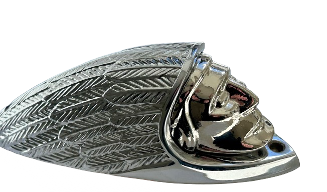 Indian Motorcycle plated light inserts - Chrome front light insert, Chrome, copper or gold light insert