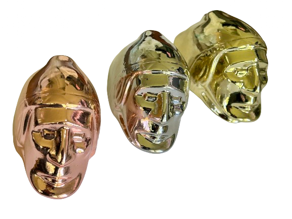 Indian Motorcycle plated light inserts - Chrome front light insert, Chrome, copper or gold light insert