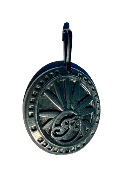 Gilroy Indian Motorcycle zipper pulls - Gilroy Horn cover zipper pull - Pewter Indian zipper pull