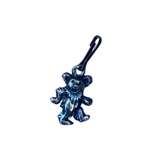 Grateful Dead dancing bear charm, Grateful Dead zipper pull, Dancing bear zipper pull, Dancing Bear zip pull