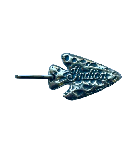 Indian Motorcycle zipper pulls - Small Indian logo arrowhead zipper pulls - Indian Motorcycle logo arrow zipper tags