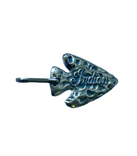 Indian Motorcycle zipper pulls - Small Indian logo arrowhead zipper pulls - Indian Motorcycle logo arrow zipper tags