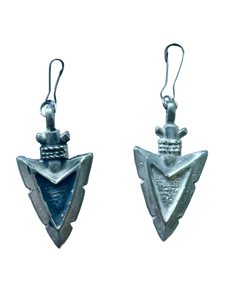 Large arrowhead zipper pull - arrow charm - arrowhead charm - Indian Motorcycle arrowhead zipper pull