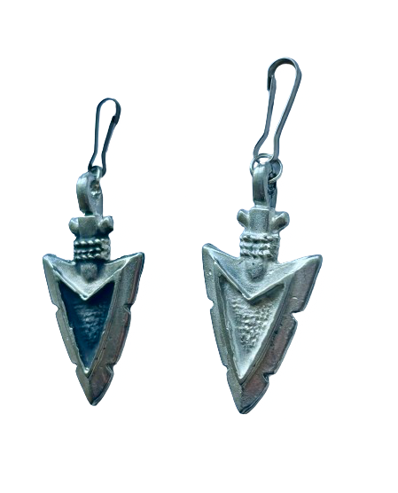 Large arrowhead zipper pull - arrow charm - arrowhead charm - Indian Motorcycle arrowhead zipper pull