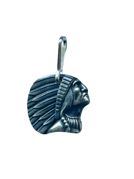 Indian Motorcycle zipper tag