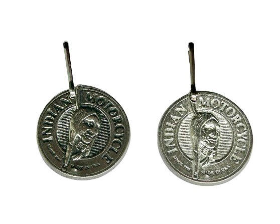 Indian Motorcycle Zipper Pull - Vintage Jeans Design