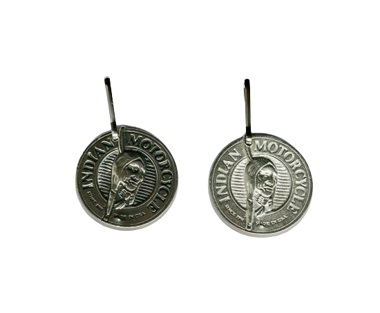 Indian Motorcycle Zipper Pull - Vintage Jeans Design